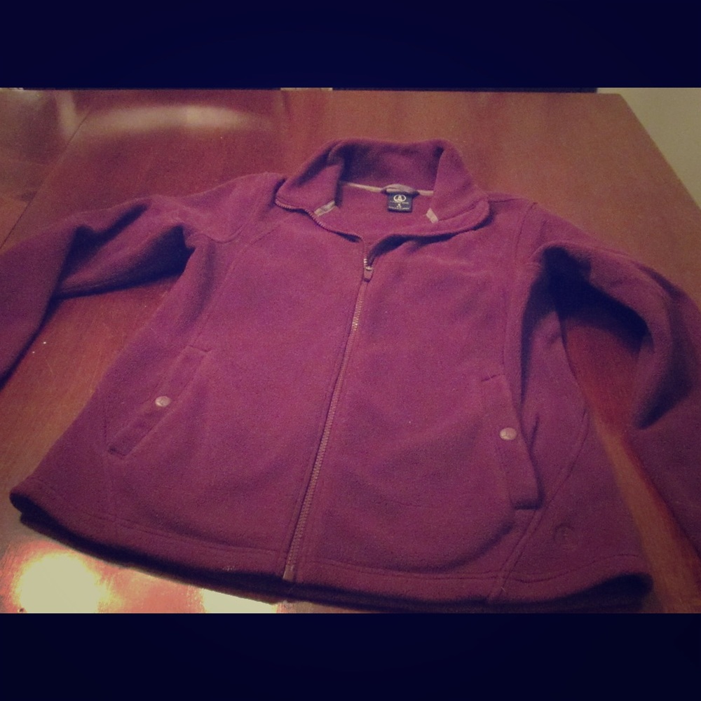 Lands End purple fleece